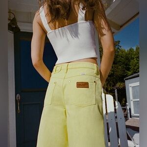 🩶 Wrangler + STAUD Yellow THE LOOSE Jeans 29x34